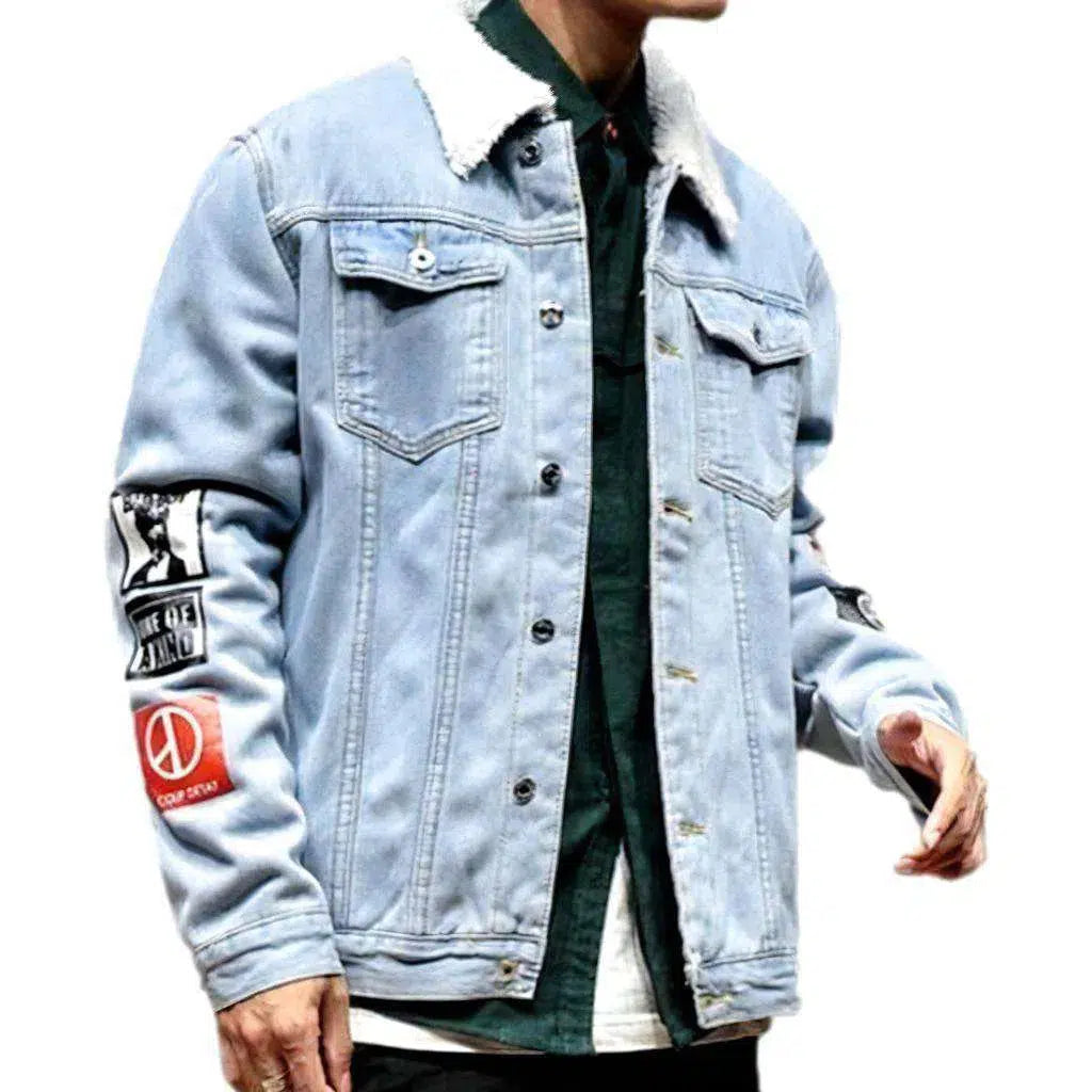 Number 8 trucker denim jacket
 for men