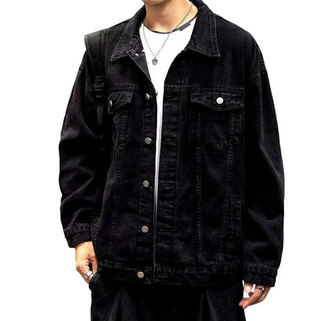 Outerwear oversized men's denim jacket