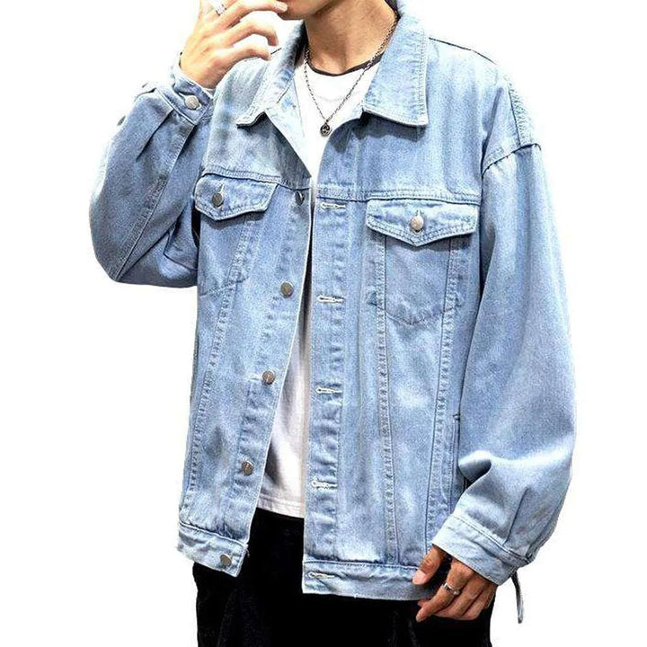 Outerwear oversized men's denim jacket