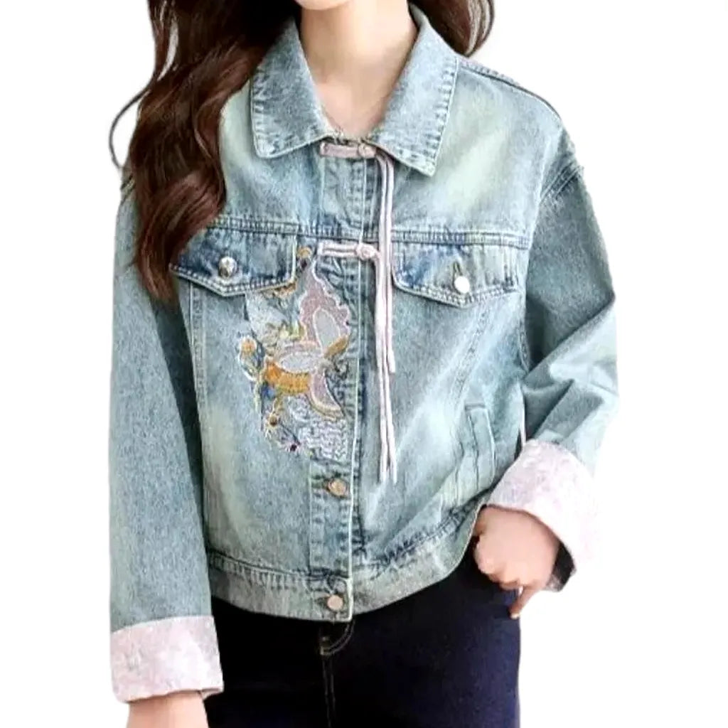 Oversized vintage jeans jacket