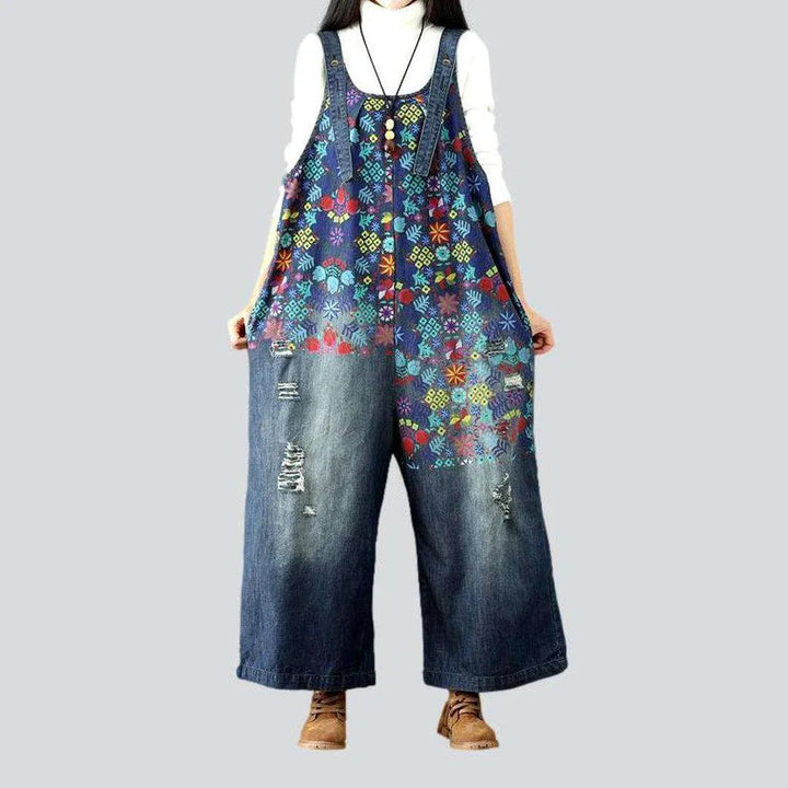 Painted y2k women's jeans overall | Jeans4you.shop