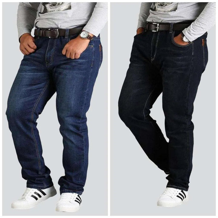 Plus size regular men's jeans