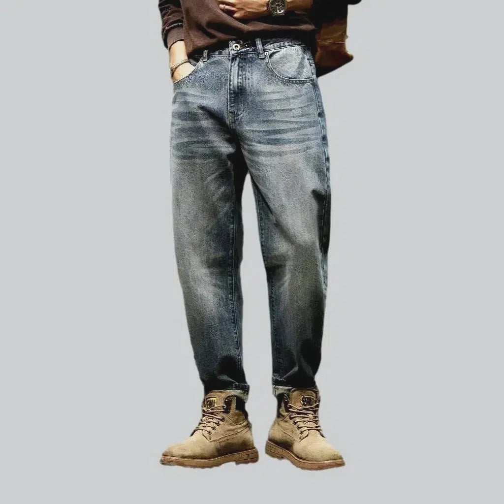 Whiskered men's loose jeans | Jeans4you.shop