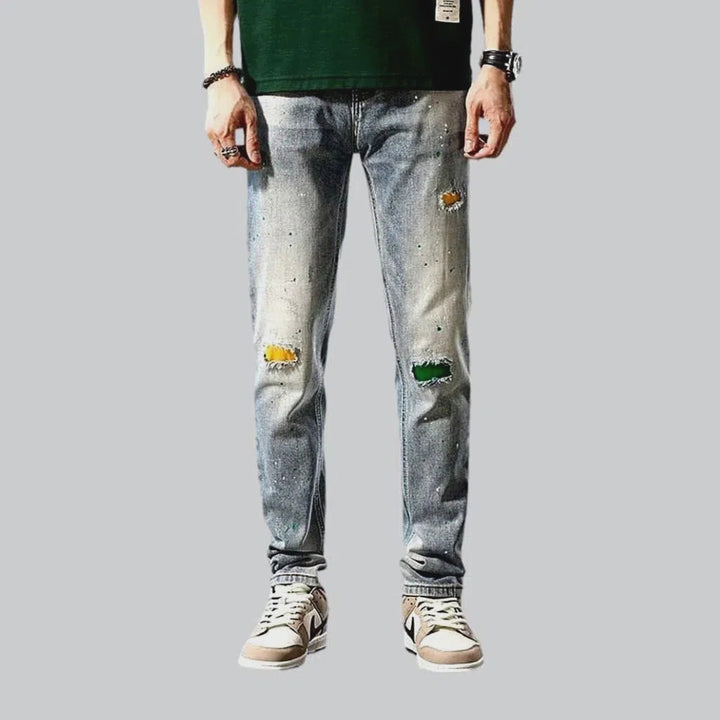 Grunge men's distressed jeans | Jeans4you.shop