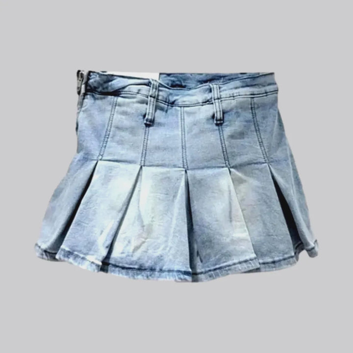 Fashion sanded jean skort
 for ladies | Jeans4you.shop