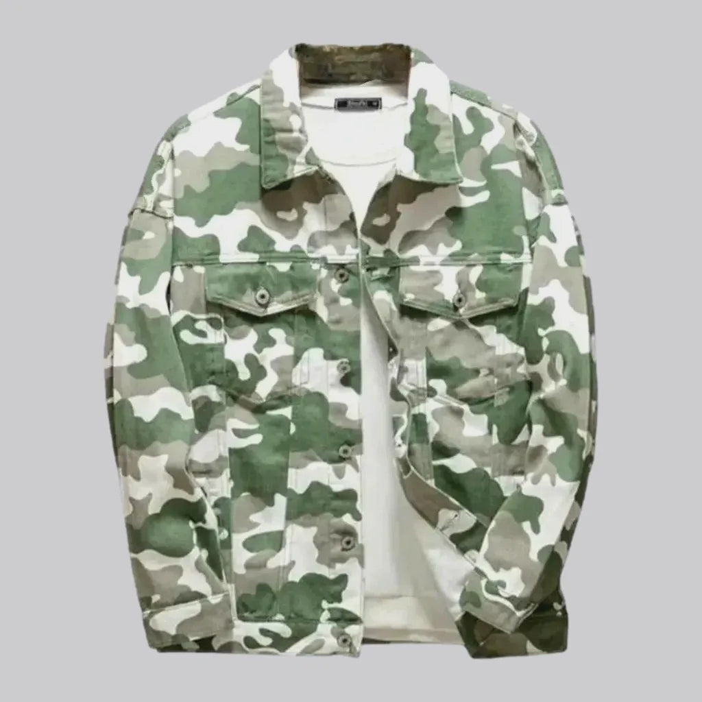 Camouflage men's jean jacket | Jeans4you.shop