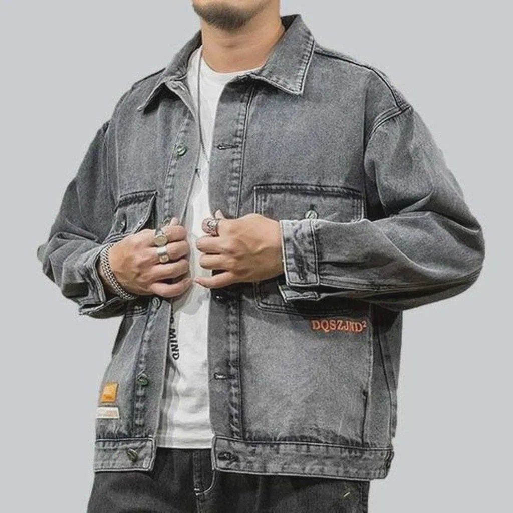 Retro oversized men's jeans jacket | Jeans4you.shop