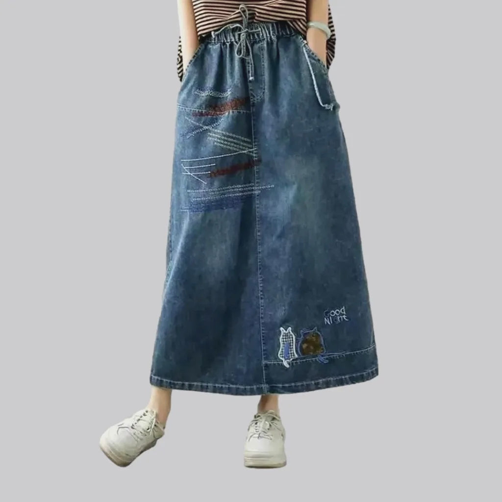 Boho denim skirt
 for women | Jeans4you.shop