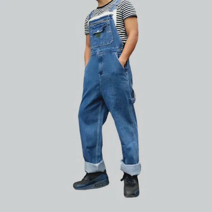 Light-wash men's denim overall | Jeans4you.shop