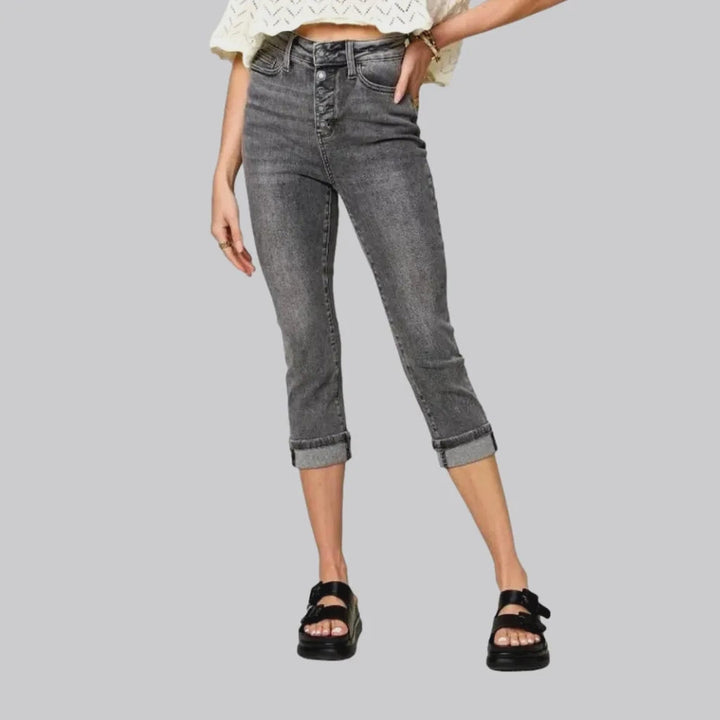 Folded-hem women's vintage jeans | Jeans4you.shop