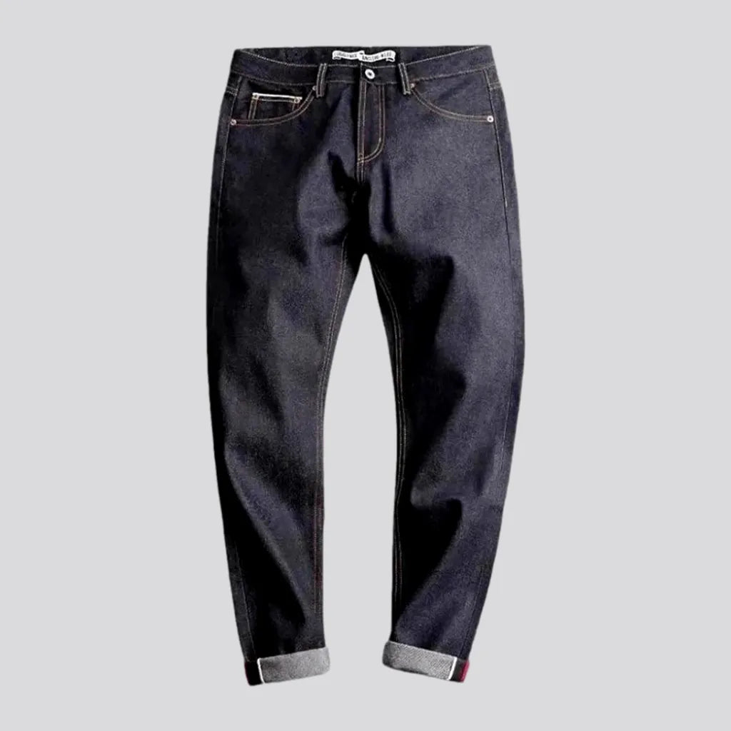 Raw Tapered Mid Rise Men's Jeans | Jeans4you.shop