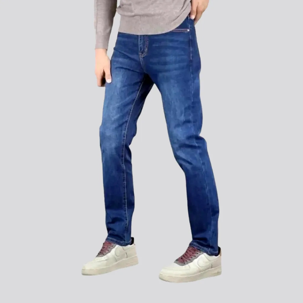 Sanded Average Pattern Stretchable Men's Jeans | Jeans4you.shop