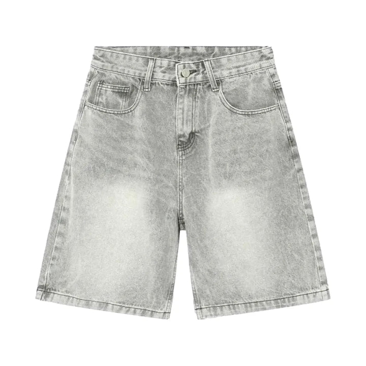 Sanded men's jeans shorts