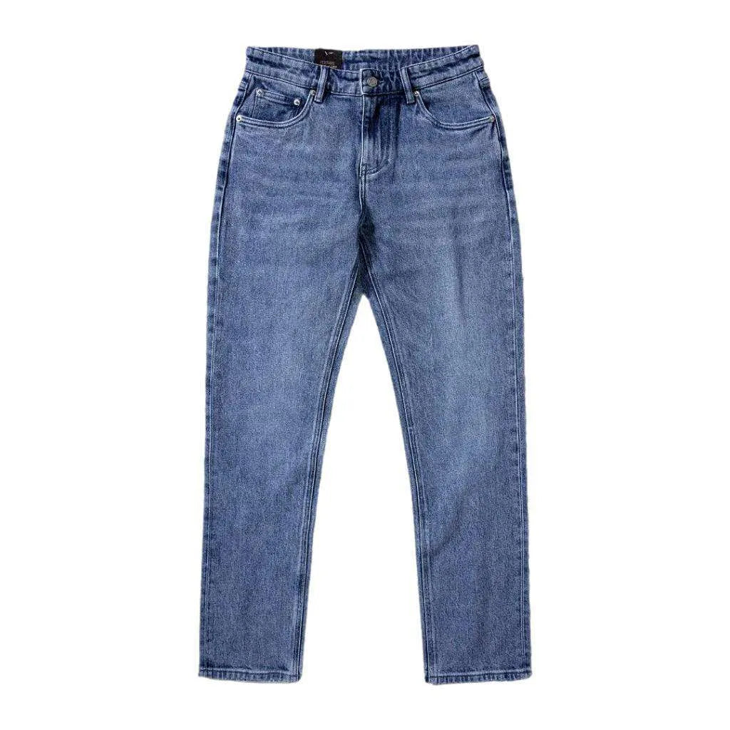 Slim heavyweight self-edge jeans
 for men