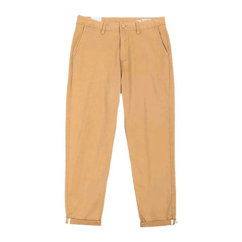 Slim high-waist men's jean pants