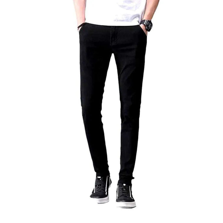 Slim men's denim pants