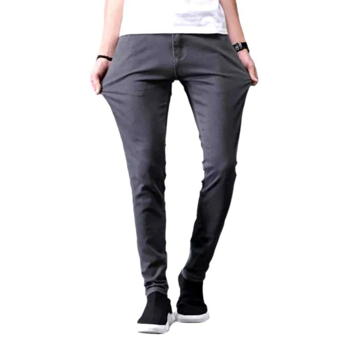 Slim men's denim pants