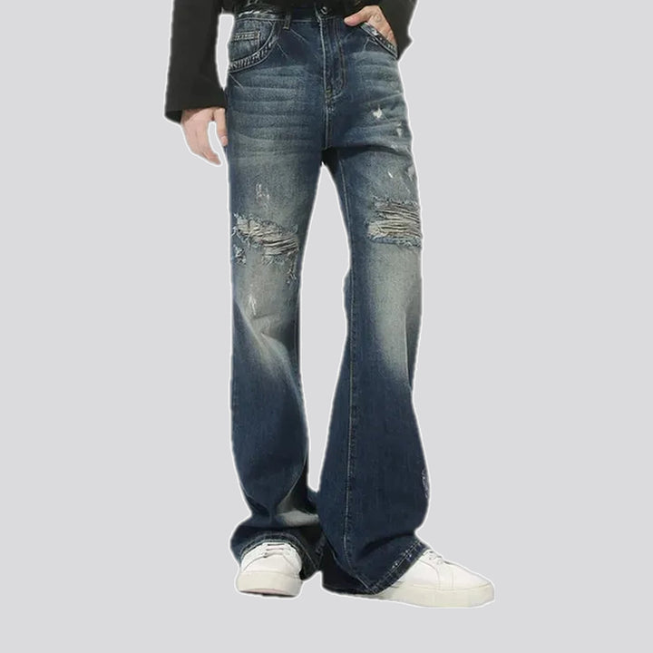 Stonewashed Grunge Style Men's Jeans | Jeans4you.shop