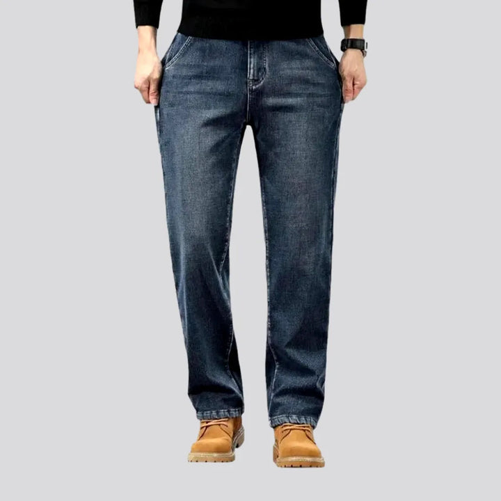 Straight Fit Dark Faded Men's Jeans | Jeans4you.shop