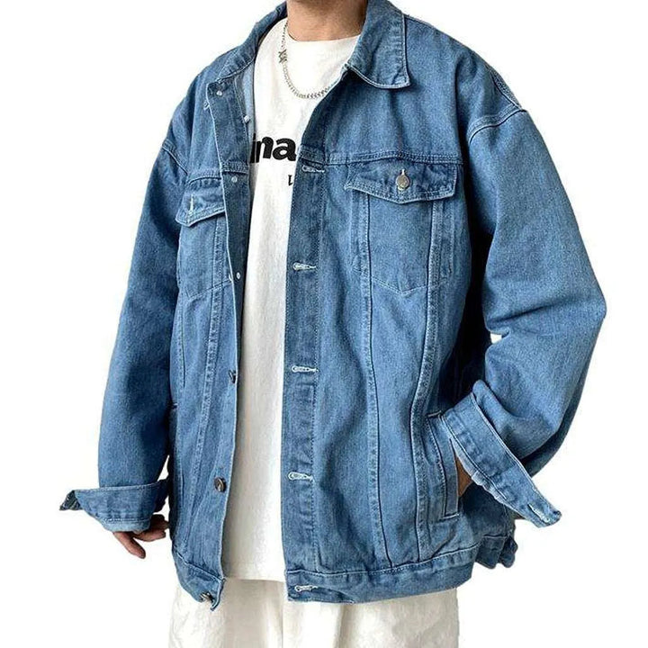 Street men's jean jacket