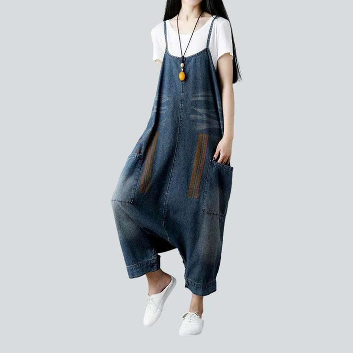 Street painted women's jean overall | Jeans4you.shop