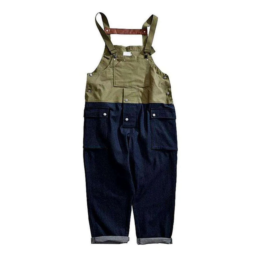 Street Style Men's Jeans Overall - Khaki