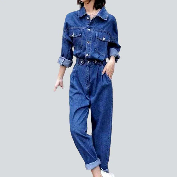 Stretchable women's denim jumpsuit | Jeans4you.shop