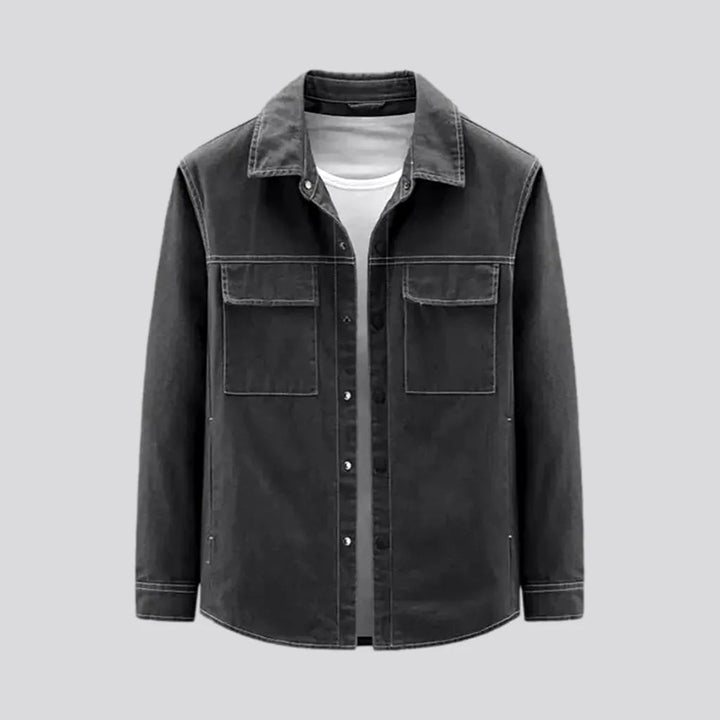 Stylish Dark Jean Jacket for Men | Jeans4you.shop