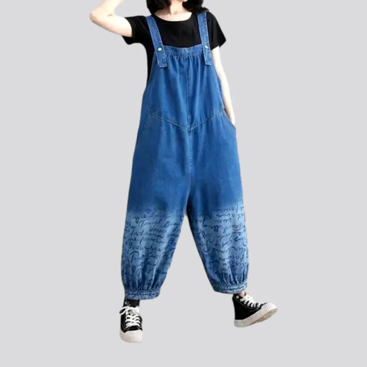 Stylish Light Wash Denim Overall for Ladies | Jeans4you.shop