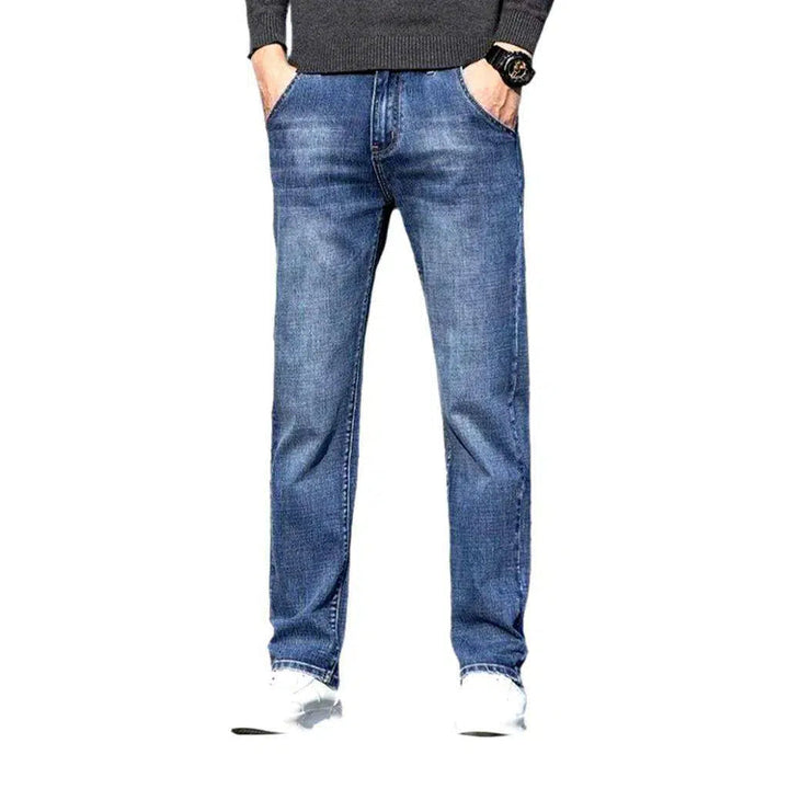 Thick men's tapered jeans