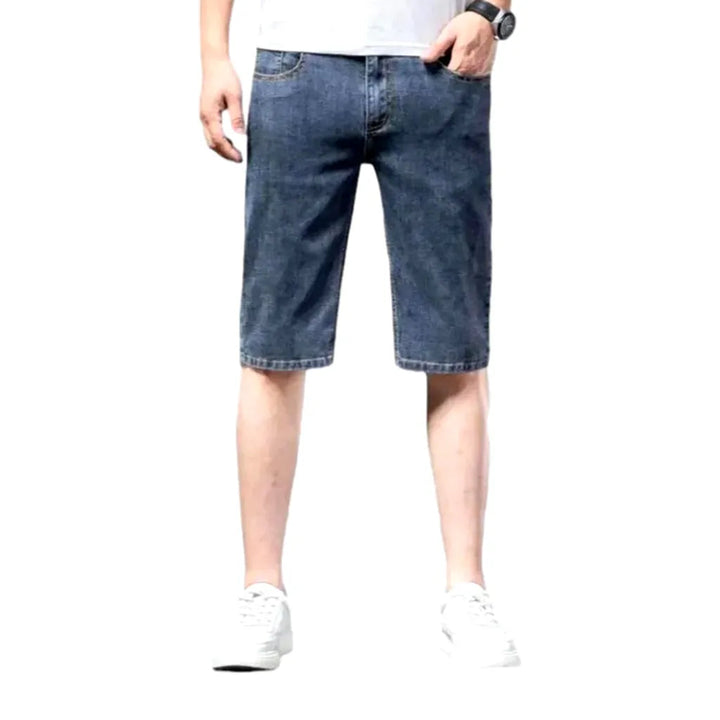 Thin denim shorts
 for men