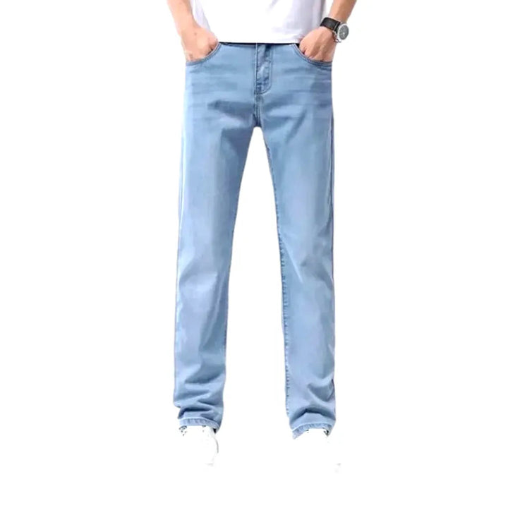 Thin men's classic jeans