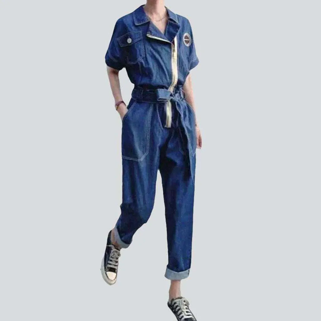 Trendy loose women's denim jumpsuit | Jeans4you.shop