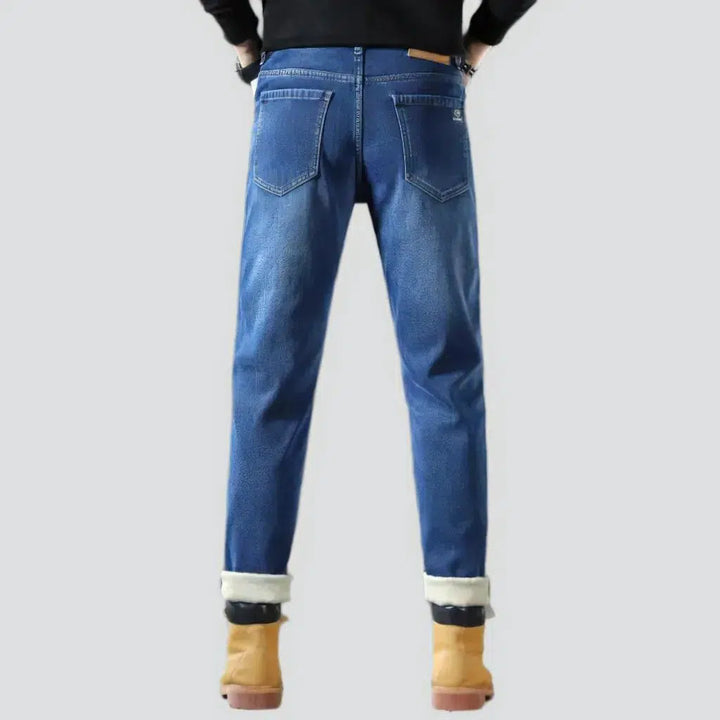 Insulated men's street jeans