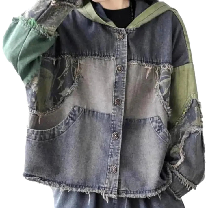 Vintage fashion women's denim jacket