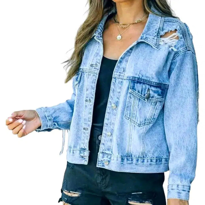 Vintage jean jacket
 for ladies