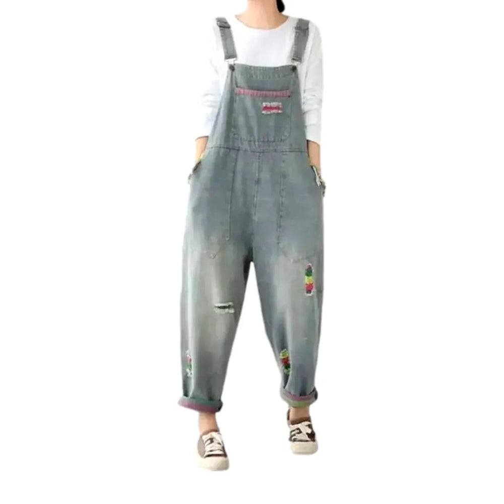 Vintage Jean Women's Overall - Grey