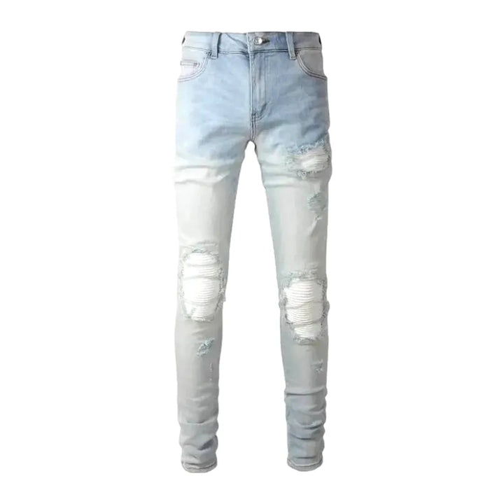 Vintage men's white-patch jeans