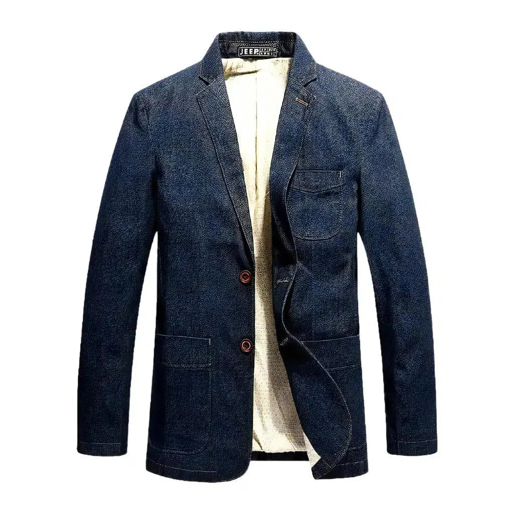 Vintage slim men's jeans blazer