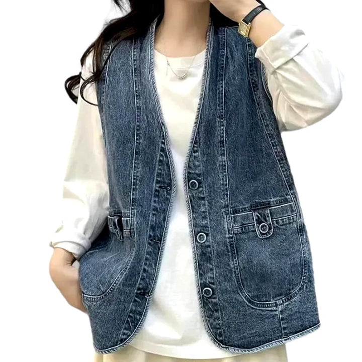 Vintage women's jeans vest