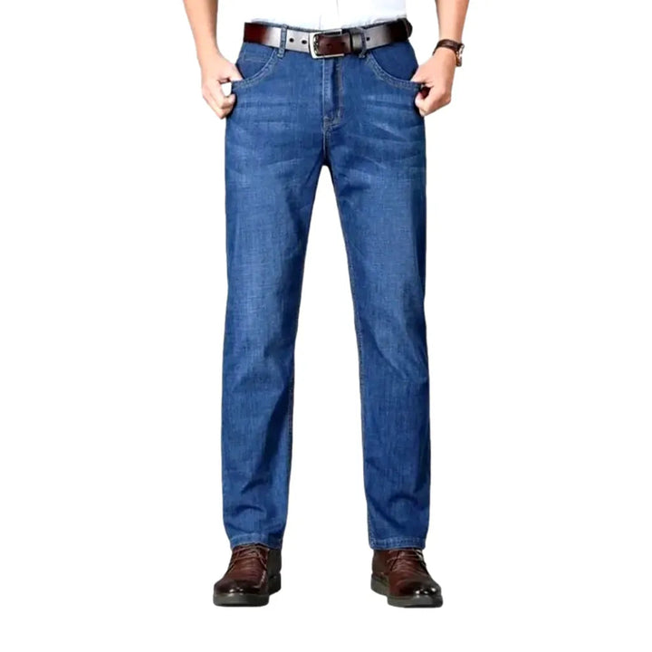 Whiskered men's thin jeans