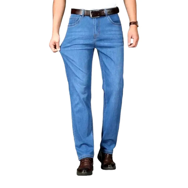 Whiskered men's thin jeans