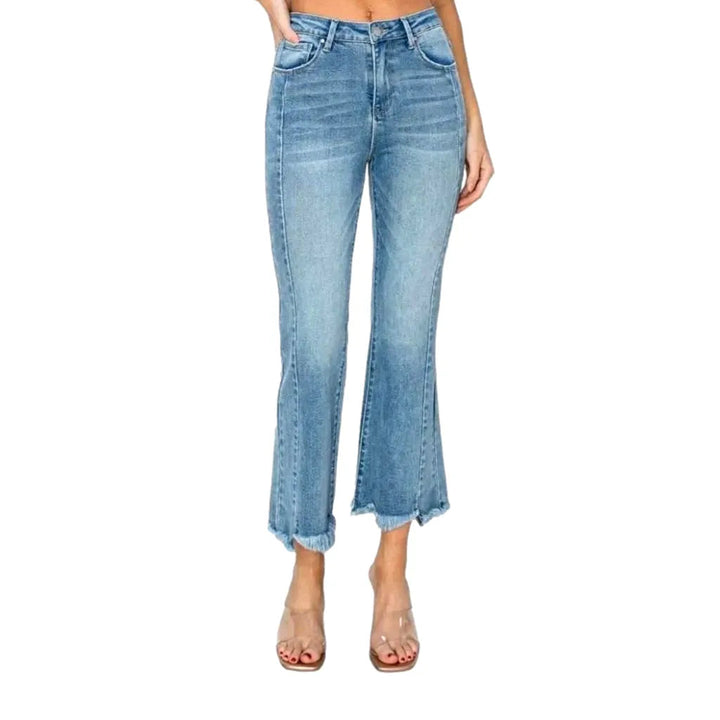 Women's cropped-bottoms jeans