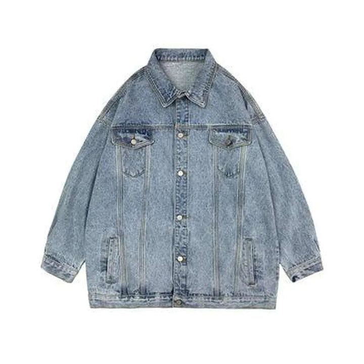 Women's long oversized denim jacket