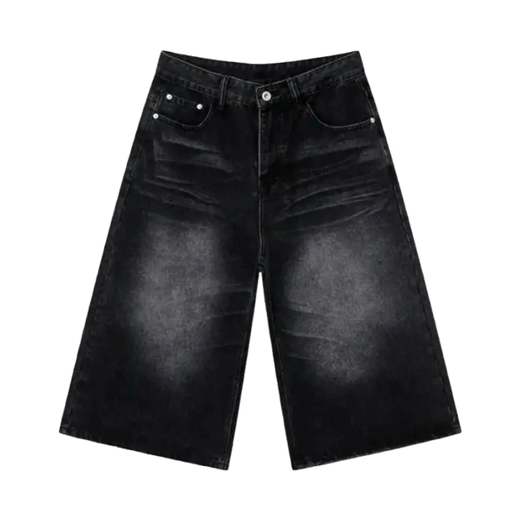 Y2k baggy men's denim shorts